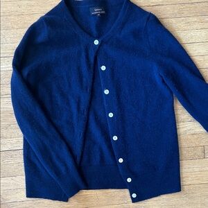 Quince Cashmere Cardigan- Navy